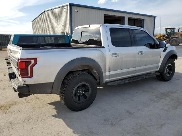 1FTFW1RG6JFC76518 - 2018 FORD F150 RAPTOR SILVER photo 3