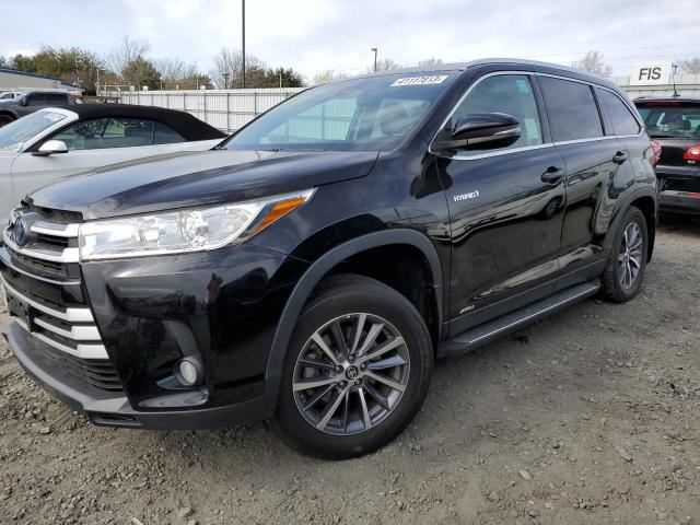 5TDJGRFH5KS052791 - 2019 TOYOTA HIGHLANDER HYBRID BLACK photo 1