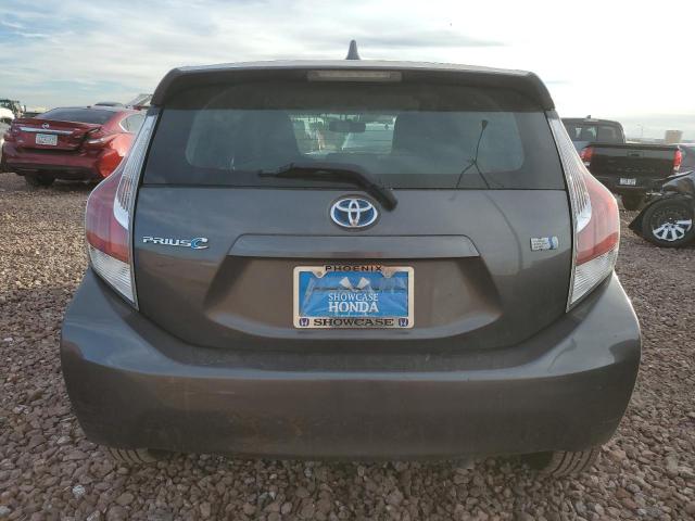 JTDKDTB32F1111111 - 2015 TOYOTA PRIUS C GRAY photo 6