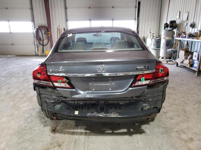 19XFB2F96DE207964 - 2013 HONDA CIVIC EXL ნაცრისფერი ფოტო 6