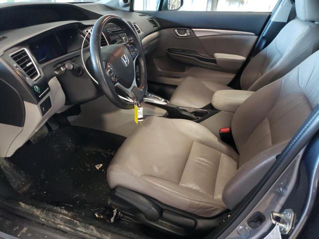 19XFB2F96DE207964 - 2013 HONDA CIVIC EXL ნაცრისფერი ფოტო 7
