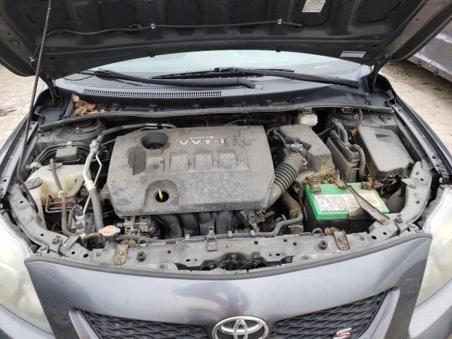 2T1BU4EEXAC451260 - 2010 TOYOTA COROLLA BASE GRAY photo 11