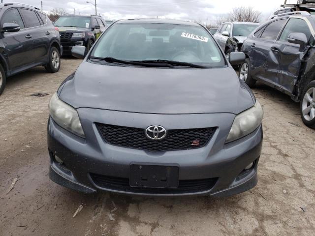 2T1BU4EEXAC451260 - 2010 TOYOTA COROLLA BASE GRAY photo 5