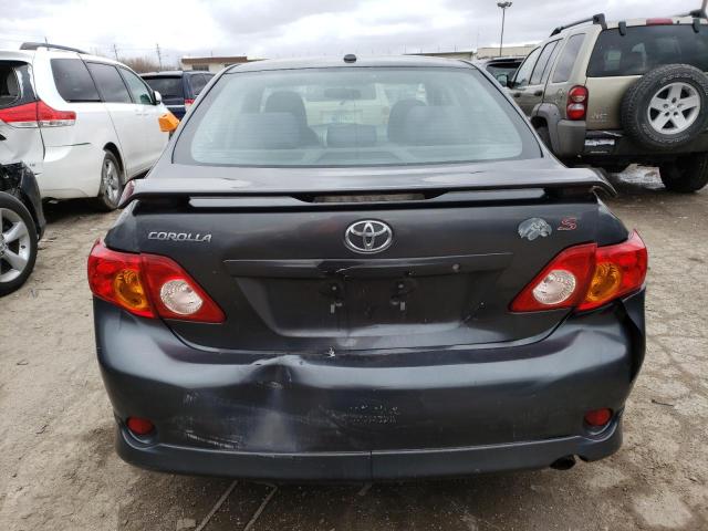 2T1BU4EEXAC451260 - 2010 TOYOTA COROLLA BASE GRAY photo 6