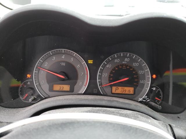 2T1BU4EEXAC451260 - 2010 TOYOTA COROLLA BASE GRAY photo 9