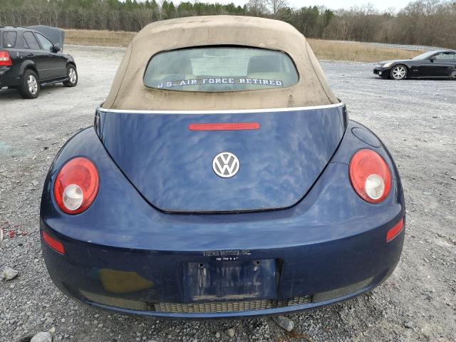 3VWRF31Y16M307739 - 2006 VOLKSWAGEN NEW BEETLE CONVERTIBLE OPTION PACKAGE 1 BLUE photo 6