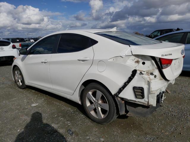 5NPDH4AE3DH380309 - 2013 HYUNDAI ELANTRA GLS WHITE photo 2