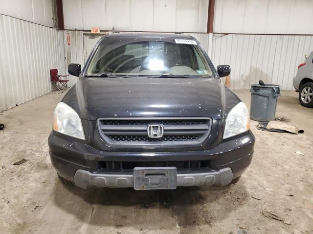 2HKYF18584H589170 - 2004 HONDA PILOT EXL BLACK photo 5