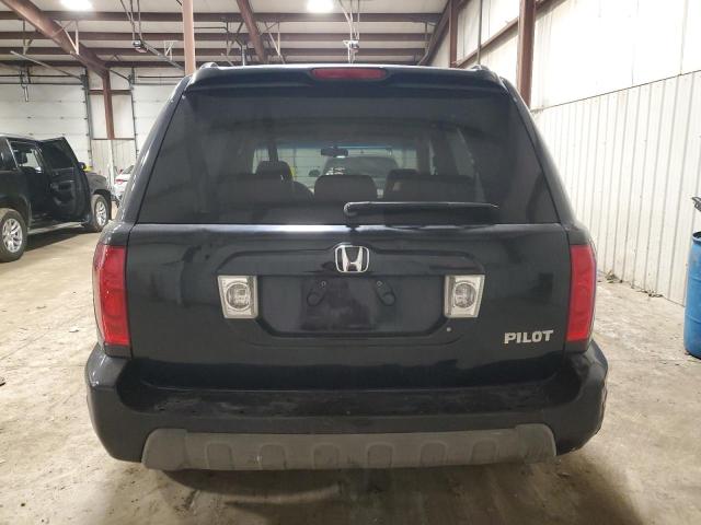 2HKYF18584H589170 - 2004 HONDA PILOT EXL BLACK photo 6