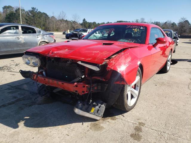 2B3LJ74W39H563779 - 2009 DODGE CHALLENGER SRT-8 RED photo 2