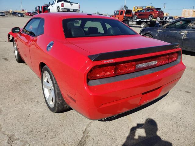 2B3LJ74W39H563779 - 2009 DODGE CHALLENGER SRT-8 RED photo 3