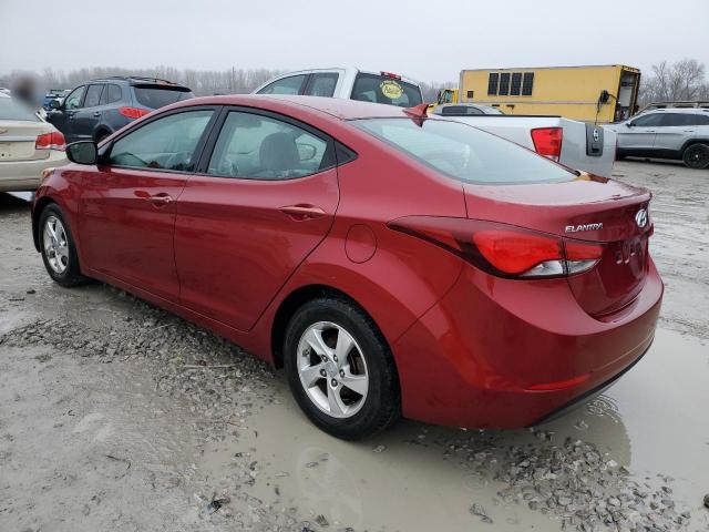 5NPDH4AE0EH491532 - 2014 HYUNDAI ELANTRA SE RED photo 2