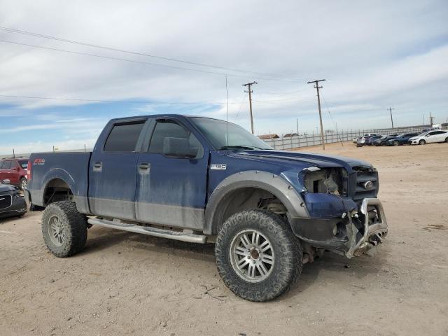 1FTPW14V47KC64698 - 2007 FORD F150 SUPERCREW BLUE photo 4