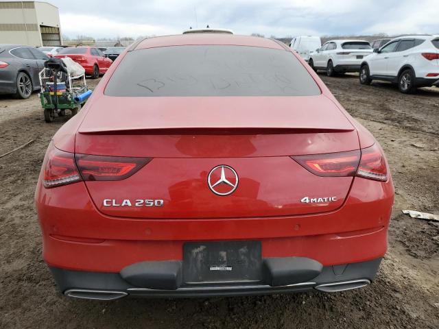 WDD5J4HB9LN033124 - 2020 MERCEDES-BENZ CLA 250 4MATIC RED photo 6