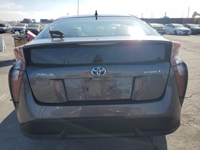 JTDKARFU3G3007473 - 2016 TOYOTA PRIUS GRAY photo 6