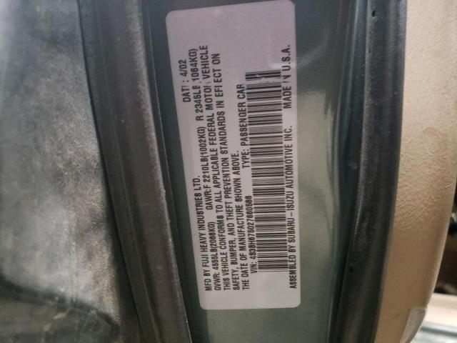 4S3BH675027660586 - 2002 SUBARU LEGACY OUTBACK AWP 石墨色 照片 12