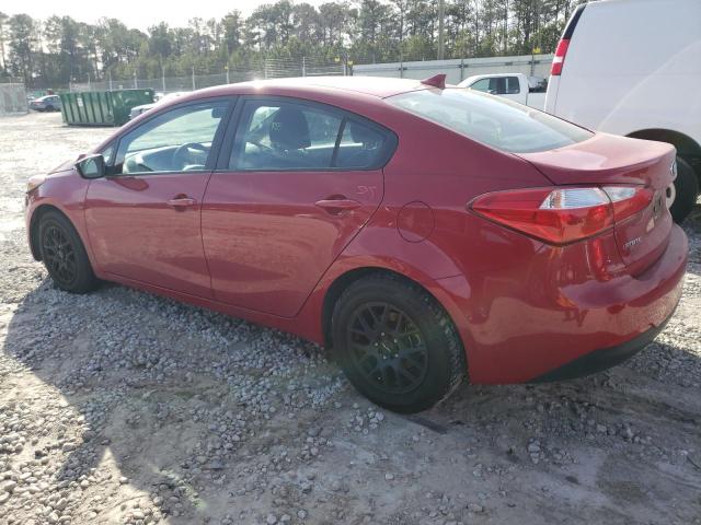 KNAFX4A65G5552538 - 2016 KIA FORTE LX RED photo 2