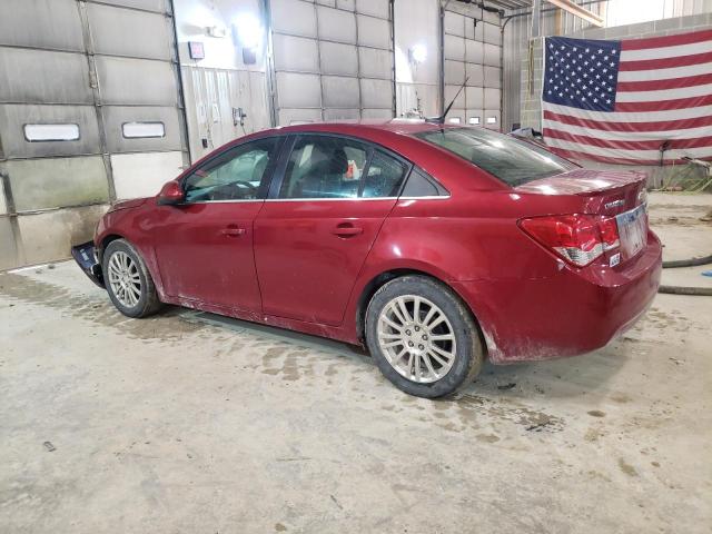 1G1PJ5SC6C7139375 - 2012 CHEVROLET CRUZE ECO RED photo 2