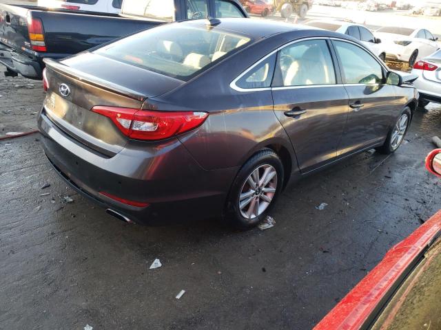 5NPE24AF8FH203756 - 2015 HYUNDAI SONATA SE GRAY photo 3