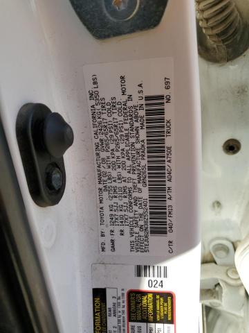 5TEJU62N38Z552401 - 2008 TOYOTA TACOMA DOUBLE CAB PRERUNNER WHITE photo 12