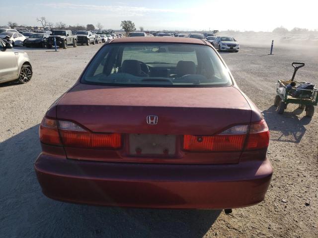 JHMCG5673YC024246 - 2000 HONDA ACCORD SE MAROON photo 6