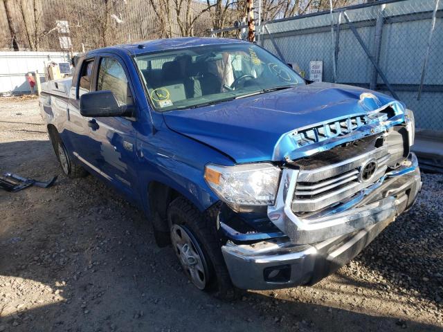 5TFUY5F19GX566828 - 2016 TOYOTA TUNDRA DOUBLE CAB SR/SR5 BLUE photo 1
