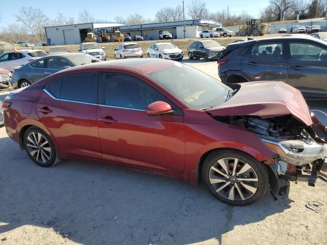 3N1AB8CV4LY293869 - 2020 NISSAN SENTRA SV RED photo 4