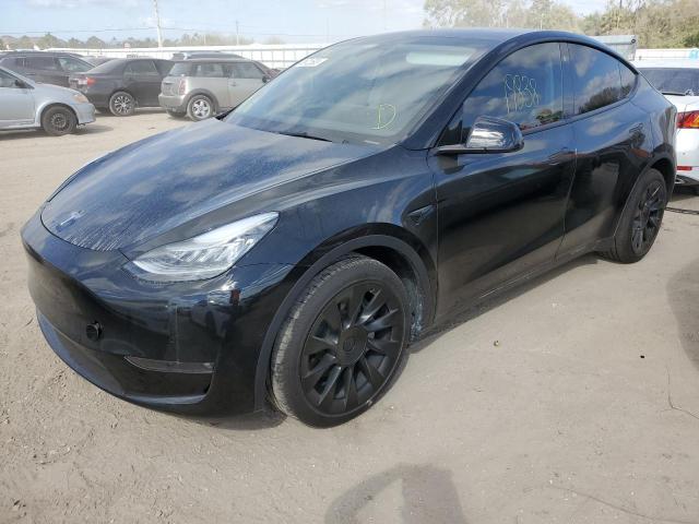 5YJYGDEE0MF139725 - 2021 TESLA MODEL Y BLACK photo 1