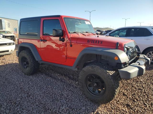 1C4AJWAG2FL682550 - 2015 JEEP WRANGLER SPORT RED photo 4