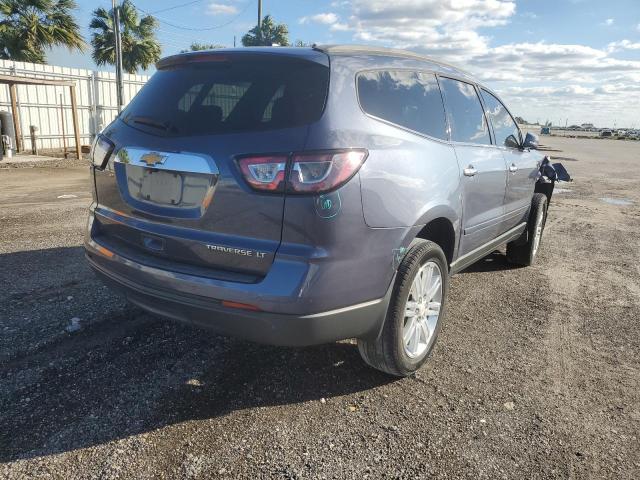 1GNKRGKD4EJ113059 - 2014 CHEVROLET TRAVERSE LT BLUE photo 3