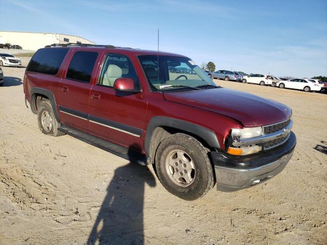 1GNEC16T71J257454 - 2001 CHEVROLET SUBURBAN C1500 BURGUNDY photo 4