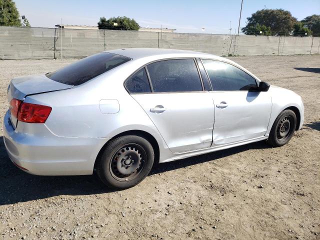 3VW2K7AJ3EM313483 - 2014 VOLKSWAGEN JETTA BASE SILVER photo 3