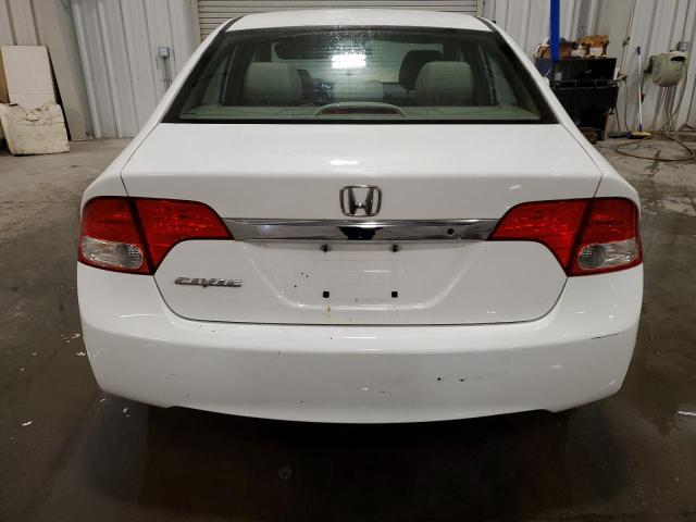 2HGFA1F58BH527106 - 2011 HONDA CIVIC LX WHITE photo 6