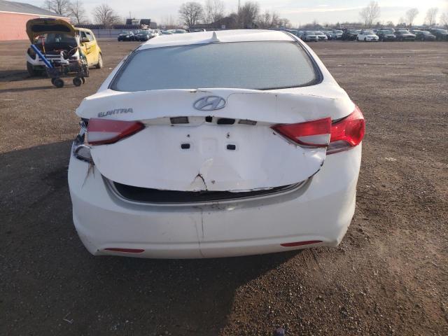 5NPDH4AE0DH409202 - 2013 HYUNDAI ELANTRA GLS WHITE photo 6