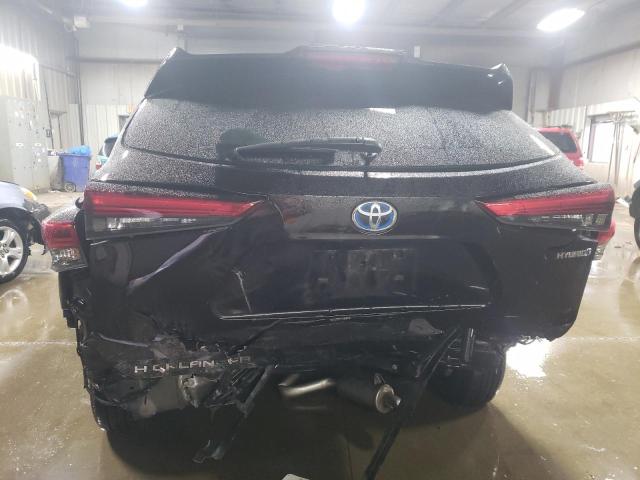 5TDGBRCH9MS063714 - 2021 TOYOTA HIGHLANDER HYBRID XLE BLACK photo 6