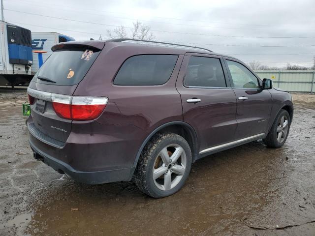 1C4RDJEG5CC308677 - 2012 DODGE DURANGO CITADEL MAROON photo 3