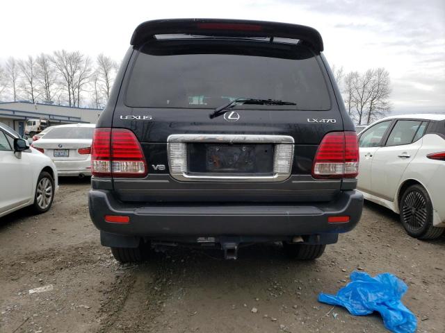 JTJHT00WX64014565 - 2006 LEXUS LX 470 BLACK photo 6