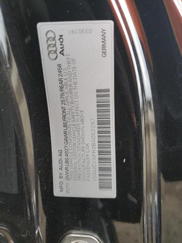 WAUCVAFR3BA052257 - 2011 AUDI S5 PREMIUM PLUS 黑色 照片 12