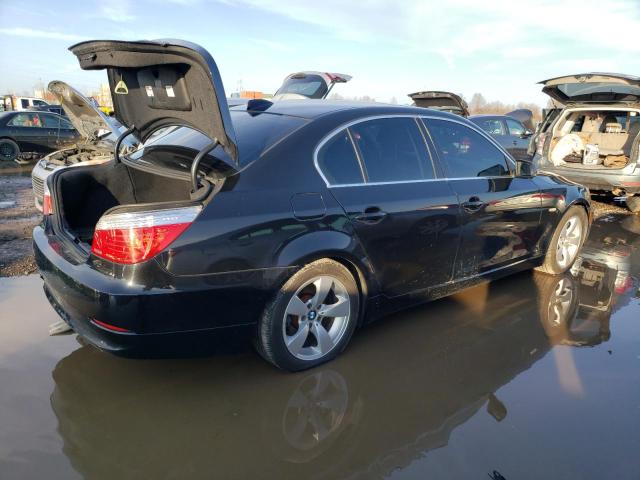 WBANU53508CT12812 - 2008 BMW 528 I BLACK photo 3