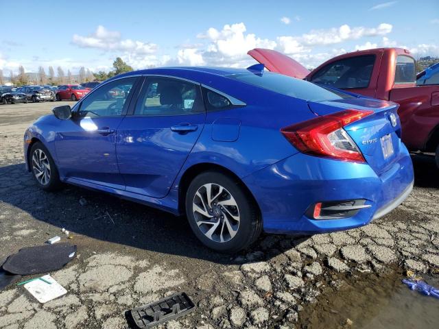 2HGFC2F74JH544761 - 2018 HONDA CIVIC EX BLUE photo 2