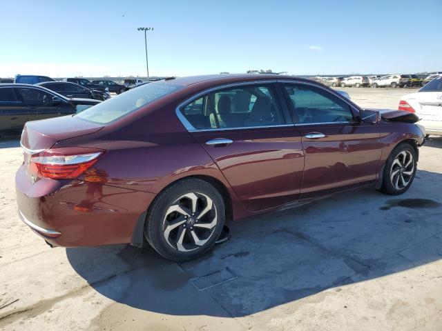 1HGCR2F0XGA127723 - 2016 HONDA ACCORD EX BURGUNDY photo 3