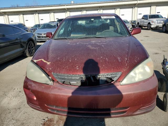 4T1BE32K04U302831 - 2004 TOYOTA CAMRY LE RED photo 5