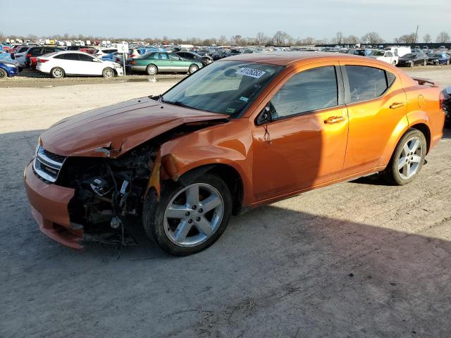 1B3BD2FG4BN621617 - 2011 DODGE AVENGER LUX ORANGE photo 1