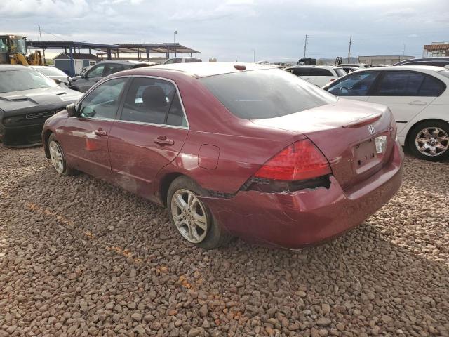 1HGCM56876A083426 - 2006 HONDA ACCORD EX BURGUNDY photo 2