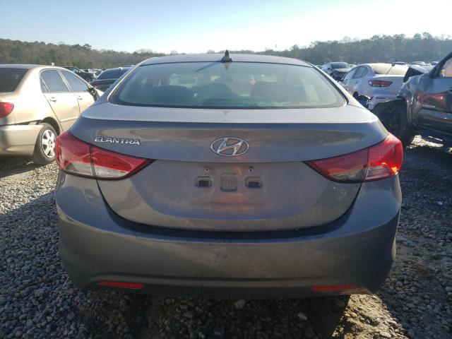 5NPDH4AE7CH146513 - 2012 HYUNDAI ELANTRA GLS GRAY photo 6