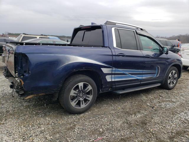 5FPYK2F67KB007236 - 2019 HONDA RIDGELINE RTL BLUE photo 3