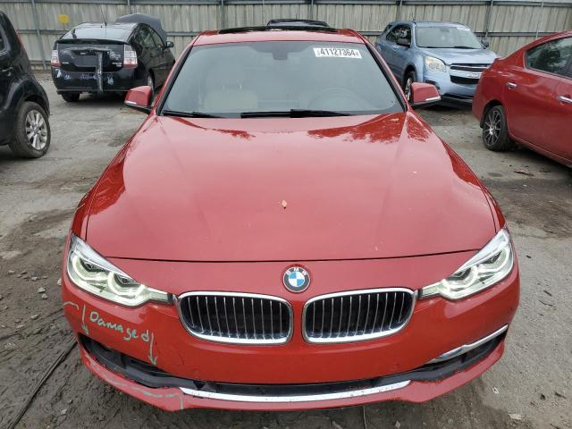 WBA8B9G35HNU55519 - 2017 BMW 330 I RED photo 5