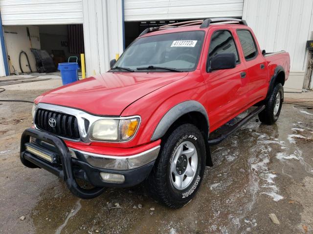 5TEGN92N42Z144991 - 2002 TOYOTA TACOMA DOUBLE CAB PRERUNNER RED photo 1