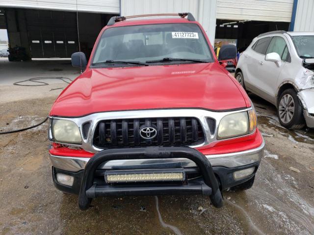 5TEGN92N42Z144991 - 2002 TOYOTA TACOMA DOUBLE CAB PRERUNNER RED photo 5