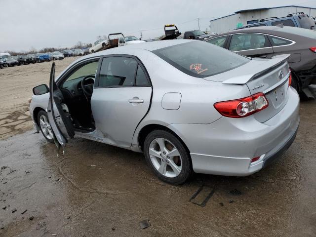 2T1BU4EE4BC689980 - 2011 TOYOTA COROLLA BASE SILVER photo 2